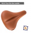 Sillín Velo elastomer cuero marrón