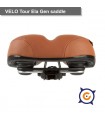 Sillín Velo elastomer cuero marrón