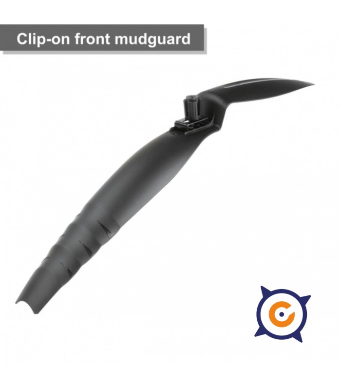 Clip-on front mudguard