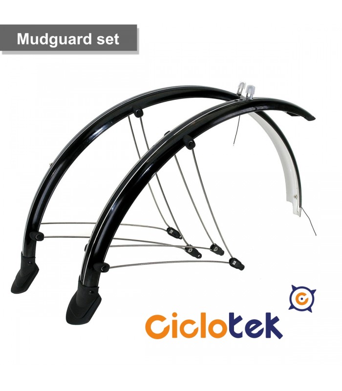 Set guardabarros 26” 60mm. (Negros)