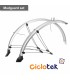 Mudguard set 28” 45mm. (Silver)