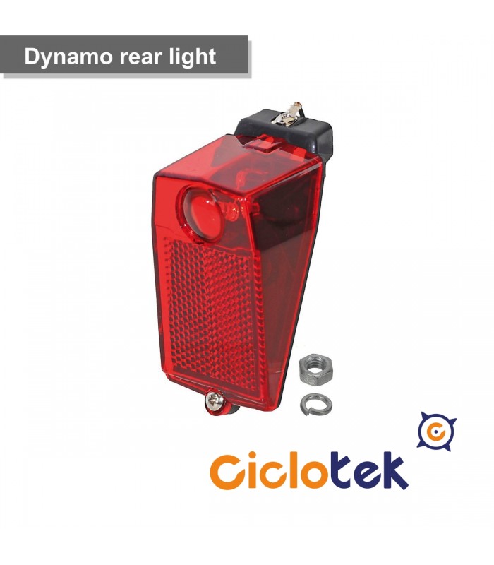 Faro trasero de dinamo con led