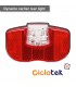 Dynamo carrier rear light with standlight function