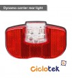 Dynamo carrier rear light with standlight function