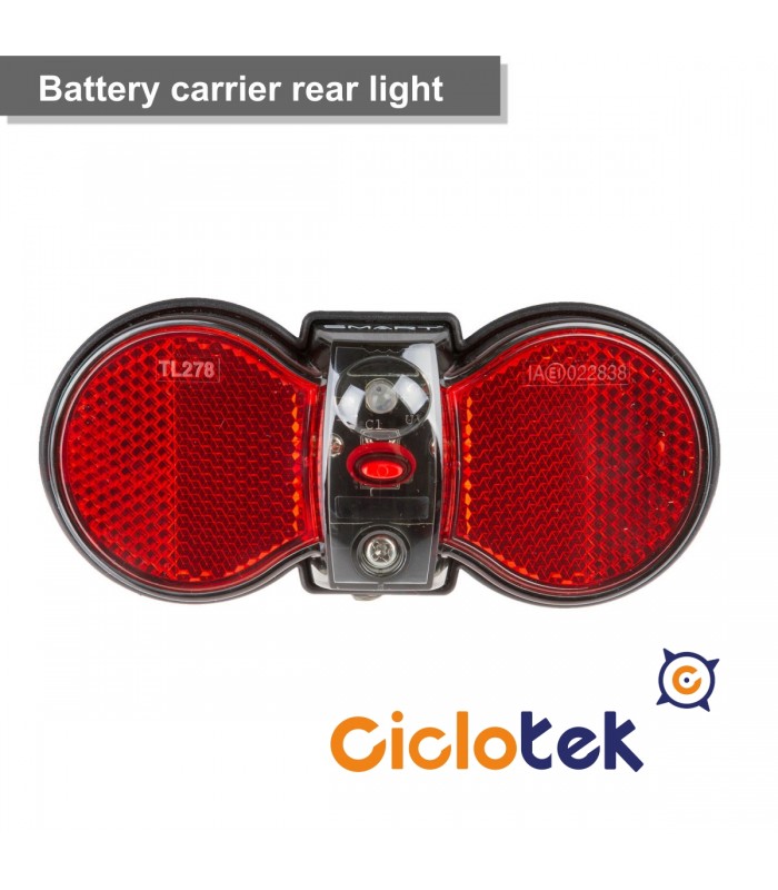 Faro trasero a pilas, 1 led. para trasportín