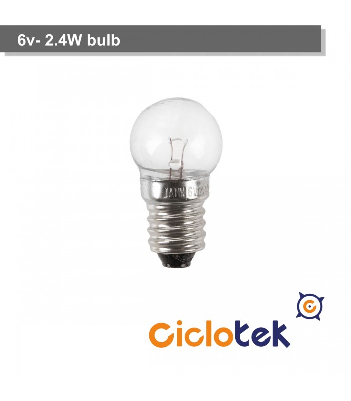 Bombilla 6v.  2.4 watt (para piloto delantero)