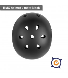 Casco BMX L negro mate