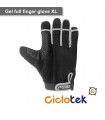 Gel full finger glove L