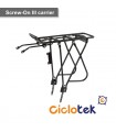 Transportin Aluminio, con soporte para alforjas y para bomba