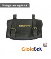 Bolsa para sillín vintage negra