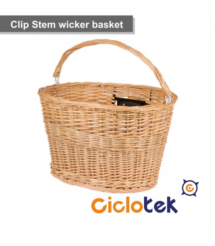 Clip Stem wicker basket