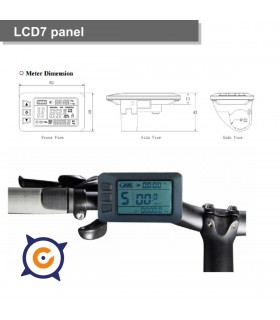 LCD5 panel wit usb output  (waterproof conector)