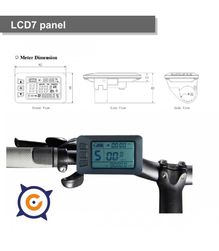 LCD5 panel wit usb output  (waterproof conector)