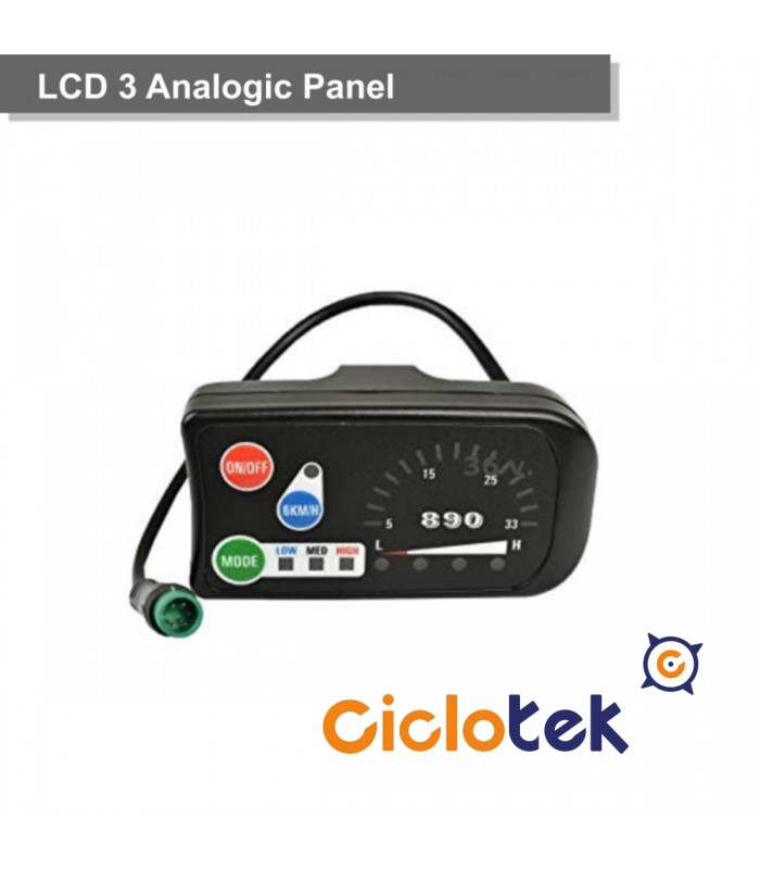 Pantalla LCD 3 analógica