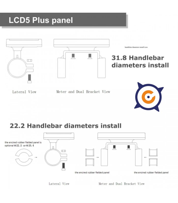 Pantalla LCD5 plus con salida usb