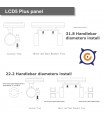 Pantalla LCD5 plus con salida usb
