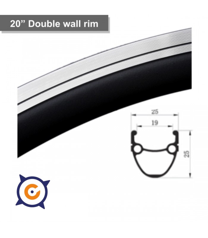Llanta de 20" doble pared