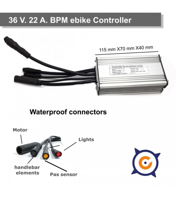 Controlador LCD5 BPM  36 v. 22 A.