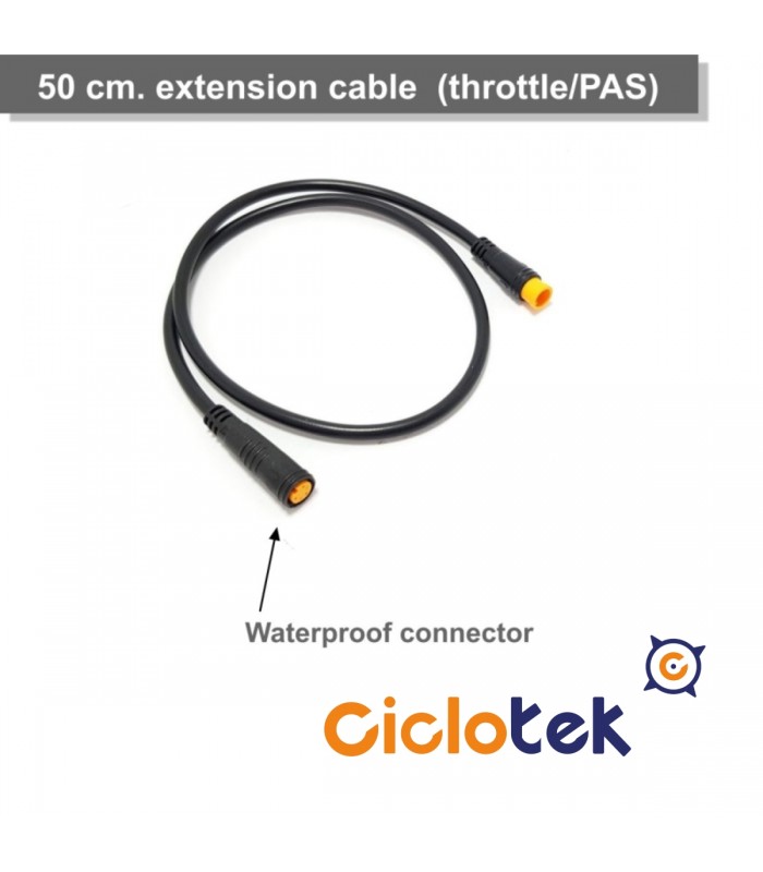 Alargador cable acelerador Waterproof 50 cm