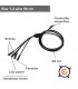 Cable BUS 1-4 95 cm.