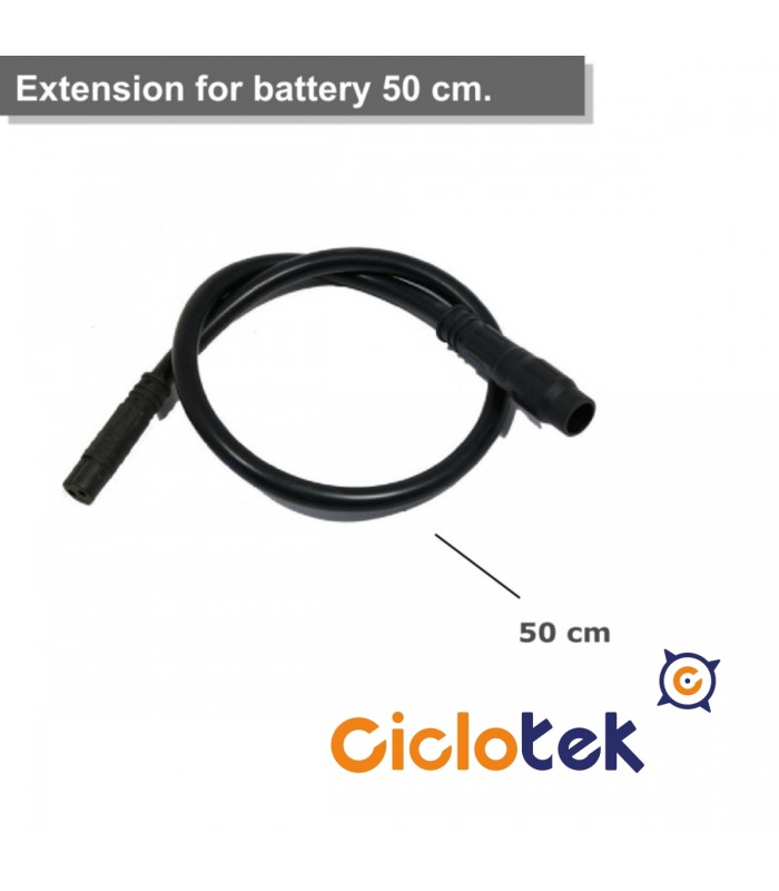Alargador cable batería 50 waterproof cm.