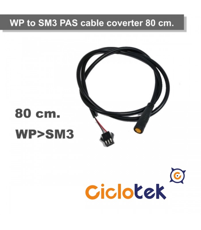Cable conversor pas waterproof a sm 3 - 80 cm.
