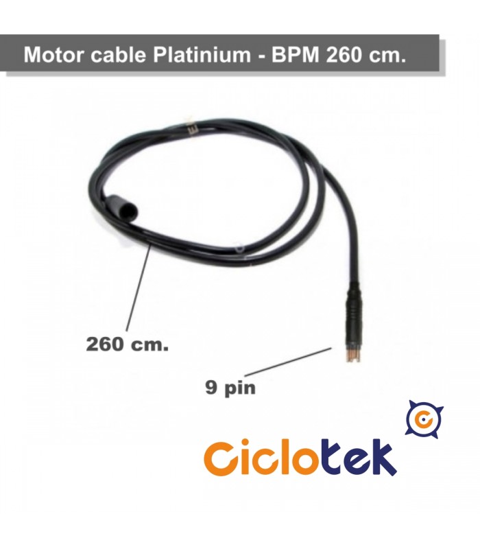 Cable motor conector estanco 260 cm