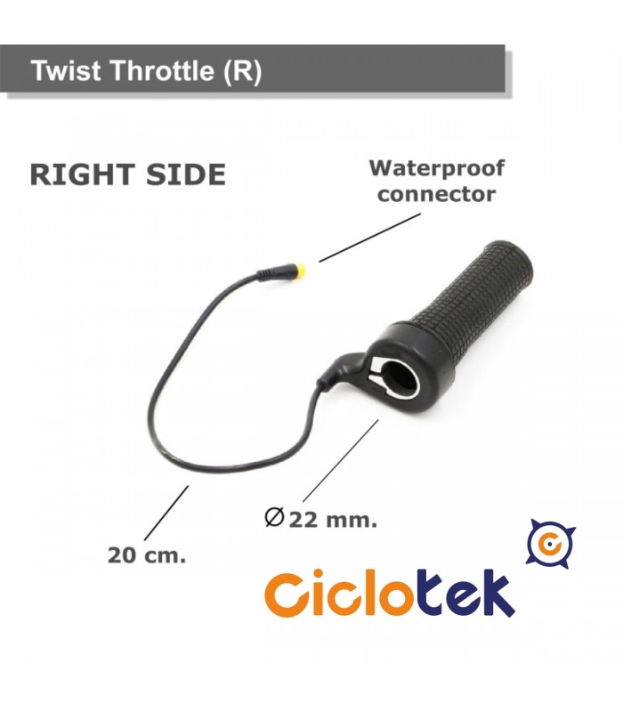 Right hand Twist Throttle waterproof