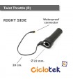 Acelerador de 1/2 puño diestro waterproof