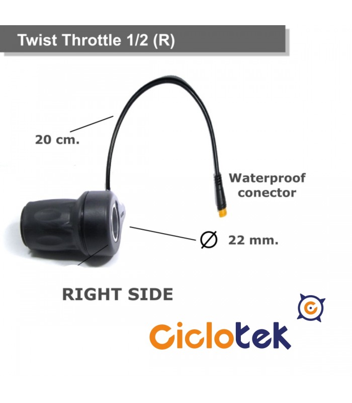 Right hand Twist Throttle waterproof