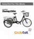 Bicicleta CicloTEK Queen Platinim LCD 5