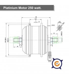 Platinium ebike motor 25 km/h