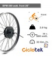 BPM motor 500 watt. Front