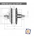 Motor BPM trasero 500 vatios 26", casete