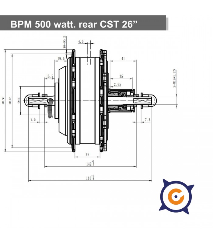 BPM 500 watt 26" CST