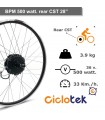 BPM 500 watt. motor 28" rear cassette