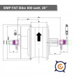 FAT bike BPM motor 500 watt. rear 26" cassette