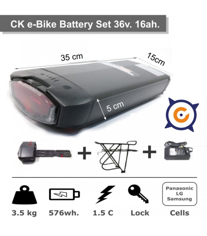 Set de batería CK 36v. 16 Ah.