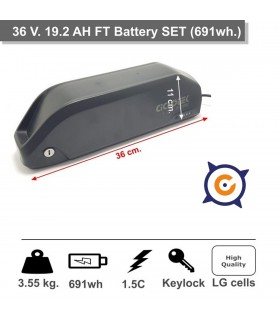 Set Batería FT 36v 19.2 Ah.