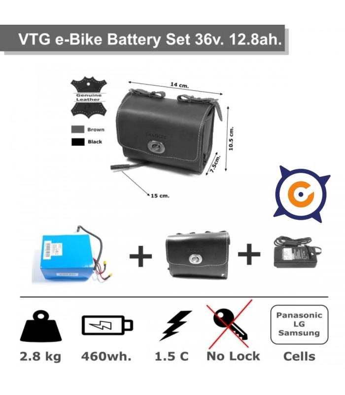 Set Batería Vintage 36v 12.8 Ah.