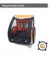 Remolque / Jogger Ciclotek 2 niños azul/gris
