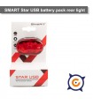 Luz intermitente recargable por USB