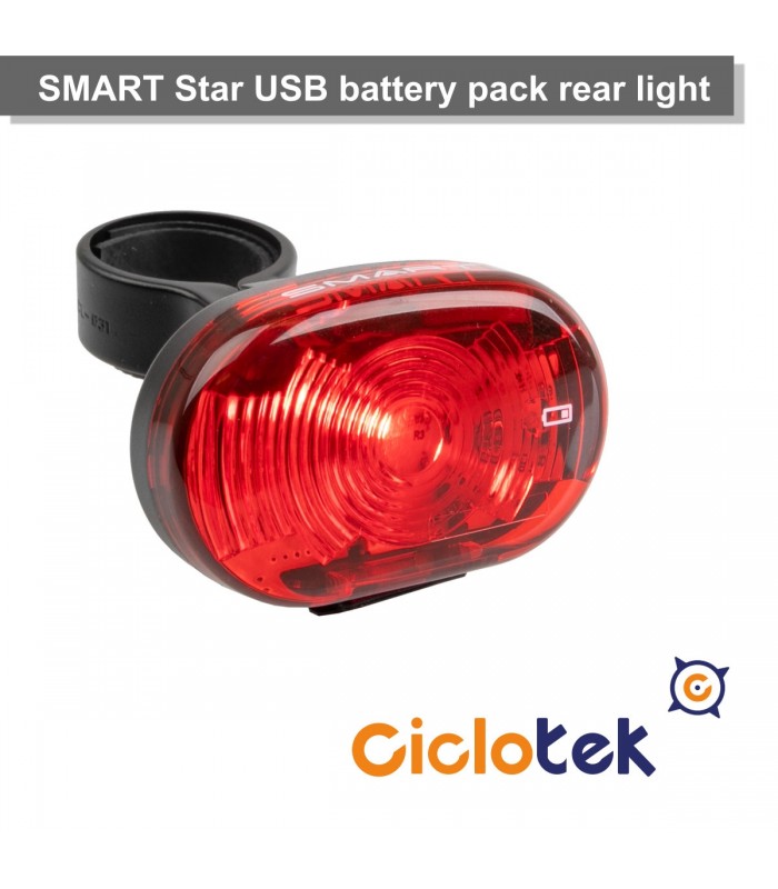 Luz intermitente recargable por USB