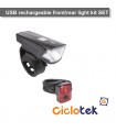 Juego de mini pilotos delantero/trasero  recargable por USB