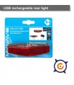 Juego de luces delantero/trasero recargables por USB