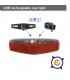 Juego de luces delantero/trasero recargables por USB