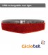 USB rechargeable front/rear light kit