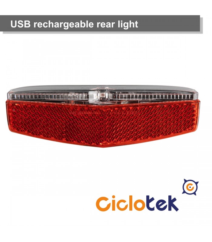 Juego de luces delantero/trasero recargables por USB