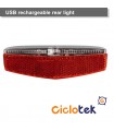 Juego de luces delantero/trasero recargables por USB