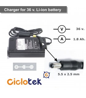 Charger for lithium battery 36v  LF, CK (11 y 16) y FT type
